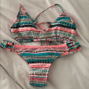 Bikini colorful bathing suit